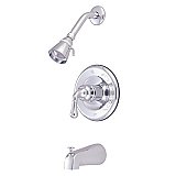 Pressure Balance Tub & Shower Set - Polished Chrome