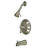 Pressure Balance Tub & Shower Set - Satin Nickel