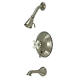 Pressure Balance Tub & Shower Set - Satin Nickel