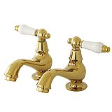 Kingston Brass KS1102PL Heritage Basin Tap Faucet, Polished Brass