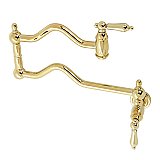 Heritage Wall Mount Pot Filler -  Polished Brass
