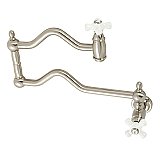 Heritage Wall Mount Pot Filler -  Brushed Nickel