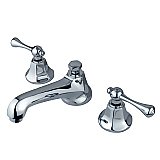 Metropolitan Widespread Sink Faucet - Metal Lever Handles - Chrome