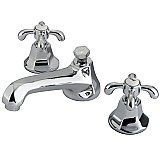 Metropolitan Widespread Sink Faucet - Metal Lever Handles - Polished Chrome