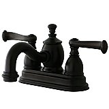 Kingston Brass 4-Inch Centerset Lavatory Faucet Metal Levers - Oil Rubbed Bronze