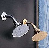 Solid Brass 4-7/8" Rain Shower Head Only (No Arm) - Multiple Finishes Available