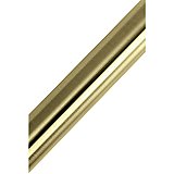 Kingston Brass SR607 Edenscape 60"-72" Stainless Steel Adjustable Tension Shower Curtain Rod, Brushed Brass