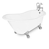 Wintess Cast Iron Slipper Tub and Faucet Package