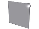 Radius Up Corner Ceramic Tile - 6" x 6" - Many glazes available