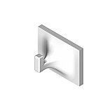Ceramic Tile-In Robe Hook - 4-1/4 x 4-1/4"  - Many Colors Available