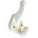 Vintage White Porcelain Bath Hook