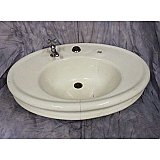 Antique Earthenware Oval Sink Top Only