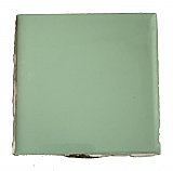 Antique Stylon Light Green Ceramic Tile 4-1/4" x 4-1/4" - Circa 1955