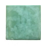 Antique Wheeling Cushion Gloss Green Mottled Ceramic Tile 4-1/4" x 4-1/4"
