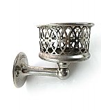 Antique S. Sternau & Co NY Polished Nickel Bathroom Cup Holder c. 1908