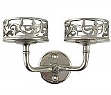 Antique Art Nouveau Nickel Plated Bathroom Double Cup Holder