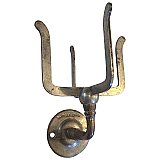 Antique "Brasscrafters" Nickel Plated Wall-Mounted Bathroom Cup or Tumbler Holder - Circa 1900