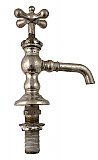 Antique P.B. & P. Mfg Co. Nickel Plated Lavatory Sink Deck Mounted Water Tap