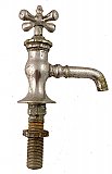 Antique Nickel Plated Lavatory Sink Deck Mounted Water Tap