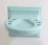 Antique Blue Cup & Toothbrush Holder