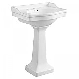 Small 24" Classic Porcelain Pedestal Sink