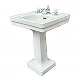 Antique Standard Vitreous China Pedestal Sink - Circa 1929