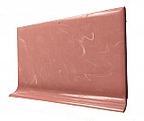 Antique "Miraplas Styron" "Red Magenta" Pink Plastic Baseboard Mopboard Tile - Sold Each