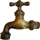 Antique Brass Wall Mount Bib Faucet Tap
