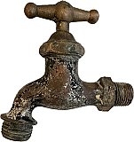 Antique Bronze Wall Mount Bib Faucet Tap