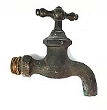 Antique Brass Wall Mount Faucet