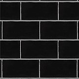 Castillo Matte Black 3" x 6" Subway Tile - Sold Per Case of 44 Tile - 5.72 Square Feet