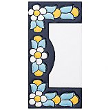 Sevillano Flora Address Accents Edge 2-1/8" x 4-3/8" Ceramic Wall Tile - Sold by the individual piece