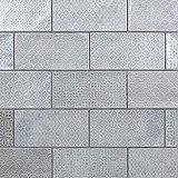 Camden Decor Light Grey 4" x 8" Ceramic Subway Wall Tile - Sold Per Case of 50 - 11.90 Square Feet