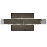 Chester Subway Wall Tile - 3" x 12" - Grafito - Per Case of 22 Tle - 5.93 Sq. Ft.