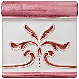 Novecento Friso Evoli Burdeos 5-1/8" x 5-1/8" Ceramic Trim or Liner Tile - Sold Per Tile