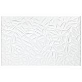 More Petal Glossy White 9-7/8" x 15-3/4" Ceramic Wall Tile - 10.90 Sq. Ft. Per Case - 10 Tile Per Case