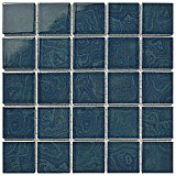 Resort Coral Blue 12" x 12" Porcelain Mosaic Tile - 10 Tiles Per Case - 10.2 Sq. Ft.