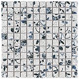 Strawberry Fields 11-5/8" x 11-5/8" Porcelain Mosaic Tile - 10 Tiles Per Case - 9.6 Sq. Ft.