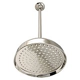 Kingston Brass K225K26 10" Showerhead with 17" Ceiling Mounted Shower Arm - Polished Nickel