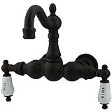 Kingston Brass CC1003T5 Vintage 3-3/8-Inch Wall Mount Tub Faucet, Oil Rubbed Bronze
