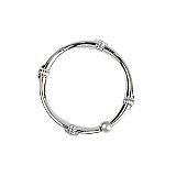 Rustproof Decorative Shower Curtain Rings - Chrome