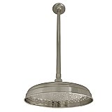 Kingston Brass K225K28 10" Showerhead with 17" Ceiling Mounted Shower Arm - Brushed Nickel