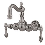 Kingston Brass CC1001T8 Vintage 3-3/8-Inch Wall Mount Tub Faucet, Brushed Nickel