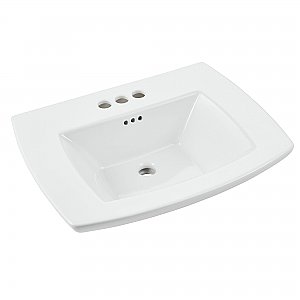 American Standard Edgemere Fire Clay Sink Basin Top - 4" Centerset