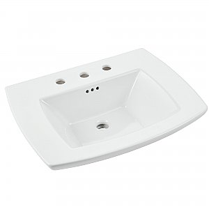 American Standard Edgemere Fire Clay Sink Basin Top - 8" Widespread
