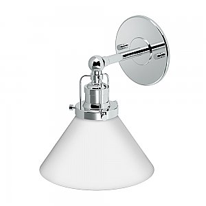 Cafe Single Sconce - Chrome