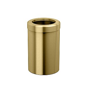 Round Waste Basket - Brushed Brass