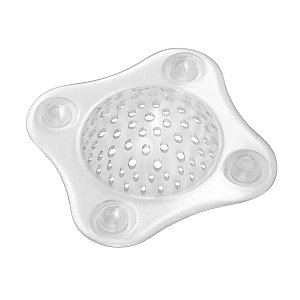 Bathroom Shower Drain Cover, Hair Catcher - Clear