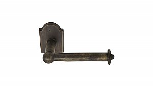 Sandcast Bronze Toilet Paper Holder - Multiple Backplates and Finishes Available