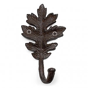 Oak Leaf Cast Iron Wall Hook